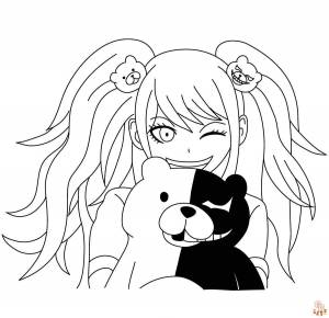 Ознакомиться the World раскраски аниме с Danganronpa Coloring Pages