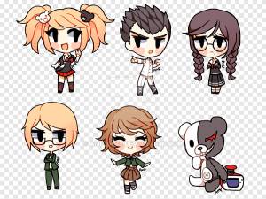 Наклейка художественная Рисунок Danganronpa, другие, разное, млекопитающее png
