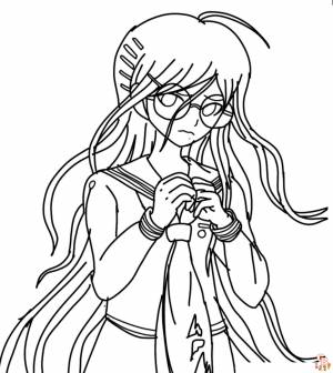 Ознакомиться the World раскраски аниме с Danganronpa Coloring Pages