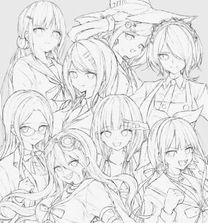 Раскраски данганронпа