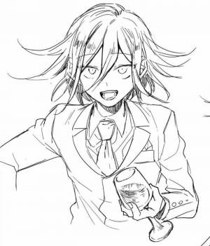 Раскраска Кокичи Ома бежит