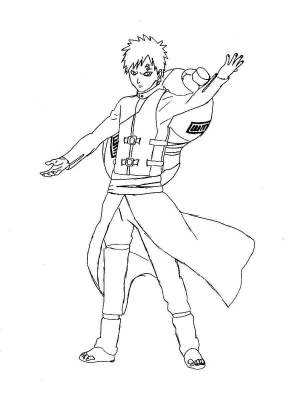 Раскраски Гаара