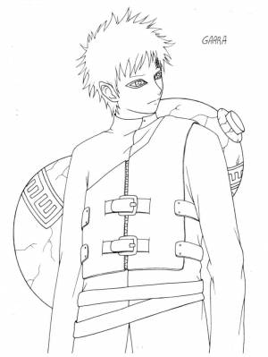 Раскраски Гаара