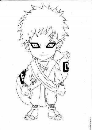 Раскраски Гаара