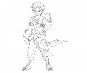 Раскраски Гаара