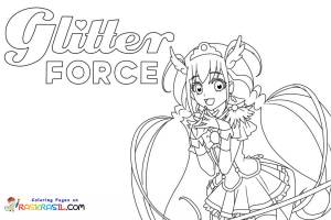 Раскраски Глиттер Форс