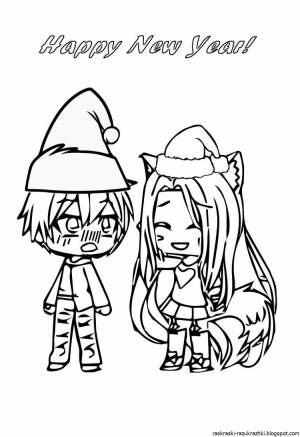 Гача лайф раскраска