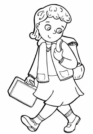 DataLife Engine > Версия для печати > Раскраска школьница