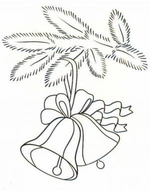 Раскраски Ветка елочная