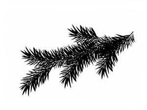 Трафареты Еловой Ветки