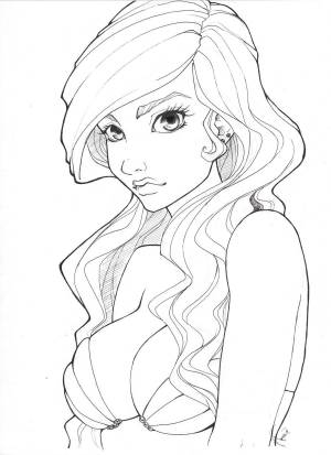 Раскраски аниме принцессы Диснея