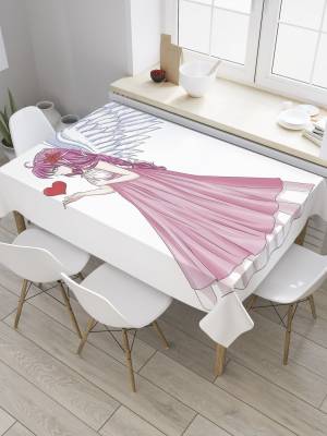 Скатерть прямоугольная JoyArty Яёй из Глиттер Форс из сатена, 120x145 см