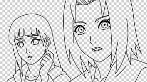 Сакура Харуно Хината Хьюга Line art Наруто Шиппуден