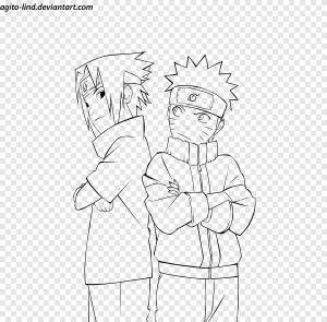 Саске Учиха Line art Наруто Узумаки Обито Учиха Неджи Хьюга, наруто, угол, белый png