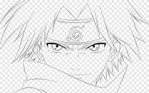 Саске Учиха Итачи Учиха Мадара Учиха Line art Sketch, наруто, белый, лицо png