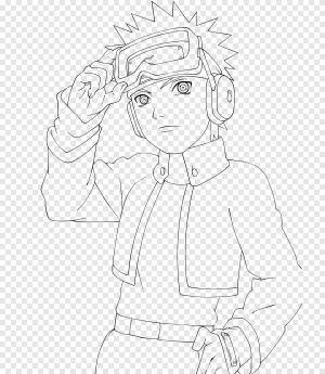 Наруто Узумаки Обито Учиха Саске Учиха Line art Мадара Учиха, наруто, угол, белый png