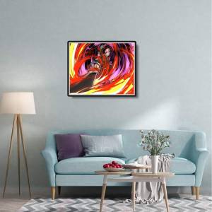 40x50 см DIY картина по номерам рисунок рисунок раскраска по номерам акриловый истребитель демонов для взрослых