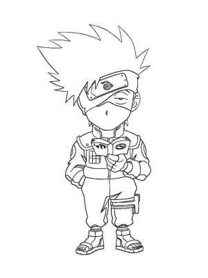 Раскраски Какаши Хатаке