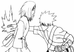 Раскраски Какаши Хатаке