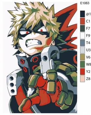 Детская Картина по номерам E1063 Аниме Моя геройская академия