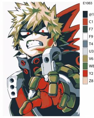 Детская Картина по номерам E1063 Аниме Моя геройская академия