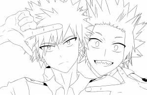 Раскраски Бакуго мга