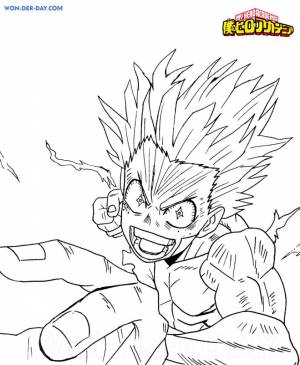 Раскраски Моя Геройская Академия