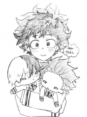 Мидория изуку раскраска