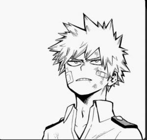 Раскраски Бакуго кацуки