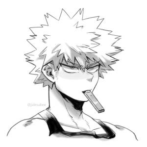 Кацуки Бакугоу скетч