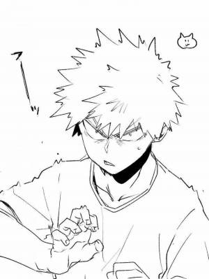 Раскраски Бакуго кацуки