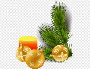 Елочная ветка, Раскрашенные вручную шары Елочная ветка с узором, Акварельная живопись, натуральные продукты питания, еда png