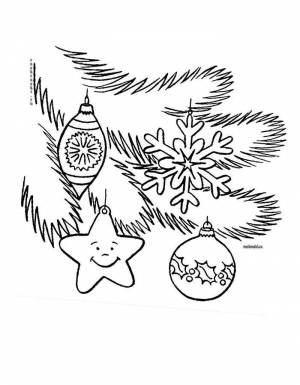 Раскраски Новогодние Игрушки