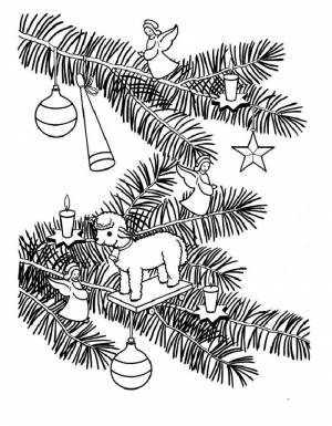 Раскраски Новогодние Игрушки