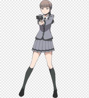 Megu Kataoka Класс убийц Аниме Рисование Школьная форма, класс убийств, черные волосы, плакат, мультфильм png