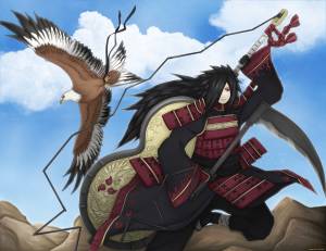 Обои Аниме Naruto, обои для рабочего стола, фотографии аниме, naruto, доспехи, коса, оружие, мадара, учиха, птица Обои для рабочего стола,  обои картинки заставки на рабочий стол