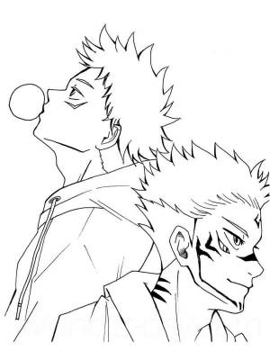 Раскраски Магическая битва