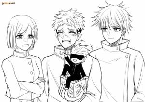 Раскраска магическая битва