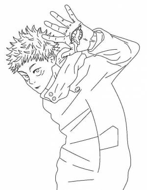 Раскраски Магическая битва аниме