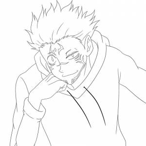 Раскраска Магическая битва 4