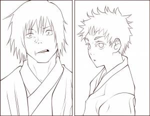 Раскраска Магическая битва 2