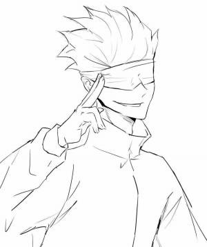 Раскраски Магическая битва аниме