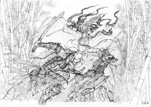 Рисунки для срисовки магическая битва