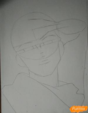 Как нарисовать Рёмена Сукуна из Магическая битва поэтапно