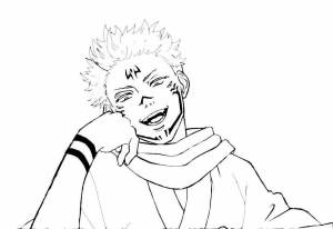 Раскраски Магическая битва аниме