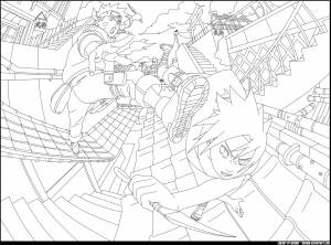 Раскраска магическая битва