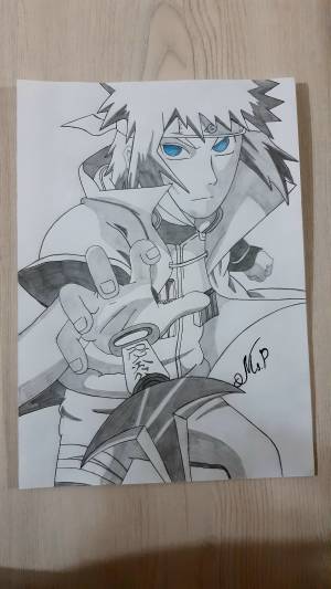 Minato Namikaze anime drawing