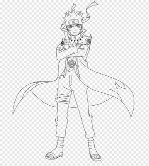 Наруто Узумаки Минато Намикадзе Саске Учиха Рисование линии art, наруто, рука, монохромный, вымышленный персонаж png