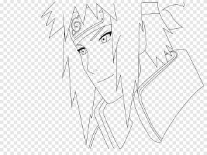 Рисунок Ушной зарисовки, Минато Намикадзе, угол, белый png