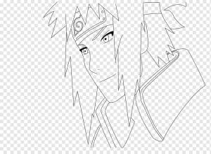 Рисунок Ушной зарисовки, Минато Намикадзе, угол, белый, лицо png